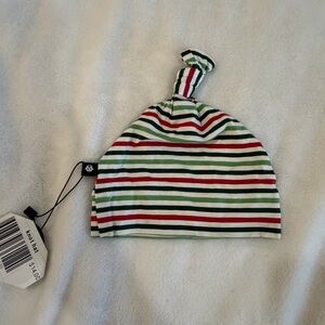 Sweet Bamboo Striped Knot Beanie for babies 0-6m